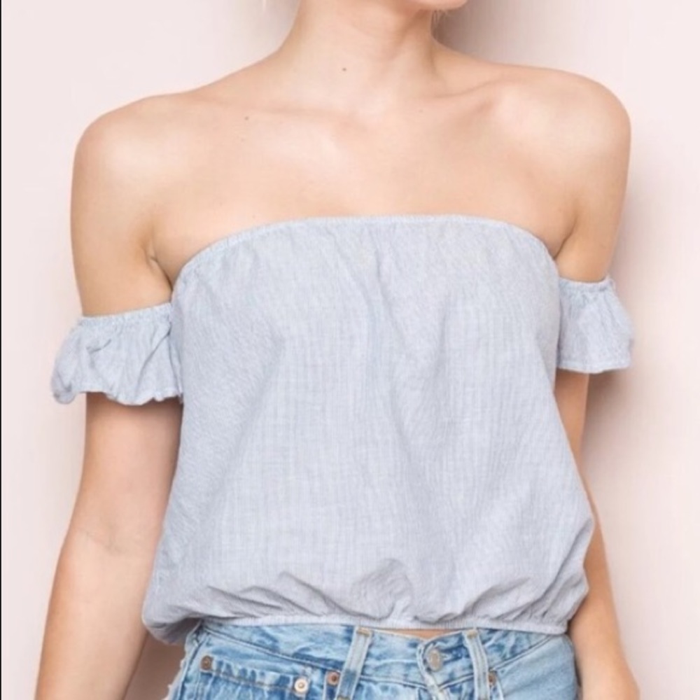 Brandy Melville Becca pin stripe shirt
